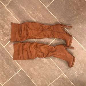 Tan Over-The-Knee boots